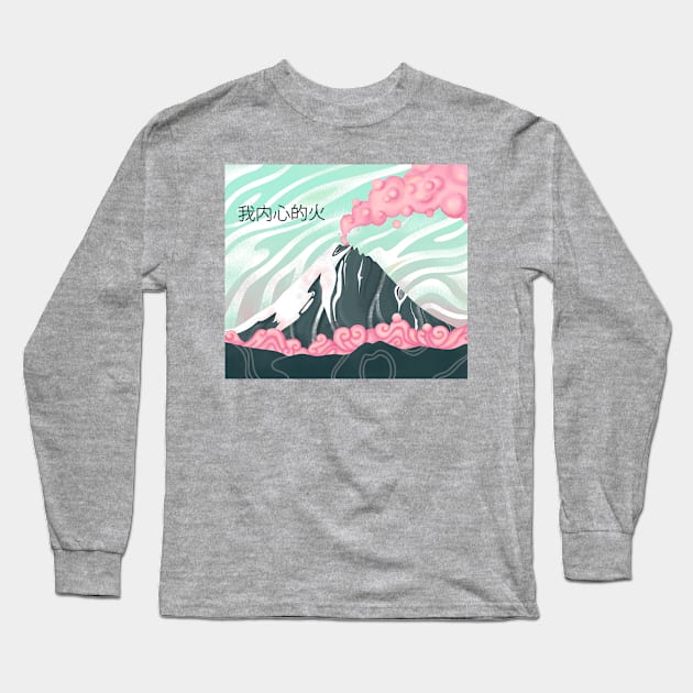 Volcano Long Sleeve T-Shirt by Myshtak